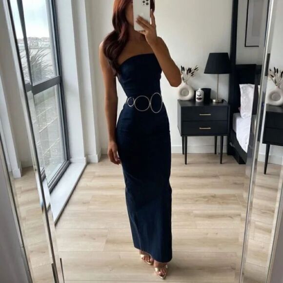 Zara ZW THE DENIM DRESS - Picture 2 of 13